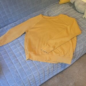 Athleta Women's Mustard Golden Lightweight Crewneck Sweatshirt